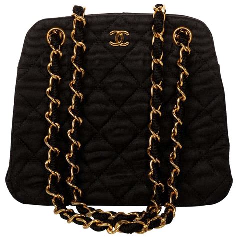 chanel black handbag with chain|small black quilted chanel bag.